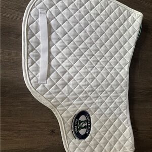 Schleese White Quilted Saddle Pad NWT
